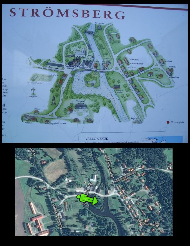 karta o zonförslag som är lite vriden så att den ska passa till kartan, (gubben står vid monumentet)