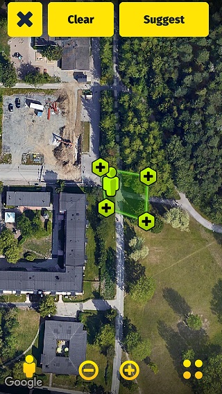 Placeringsförslag av zonen.